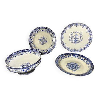 4 ancient plates Moustiers