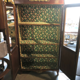Showcase library 2 doors in mahogany of cuba 19 th Ornaments in bronze