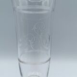 Set of 6 monogrammed champagne flutes