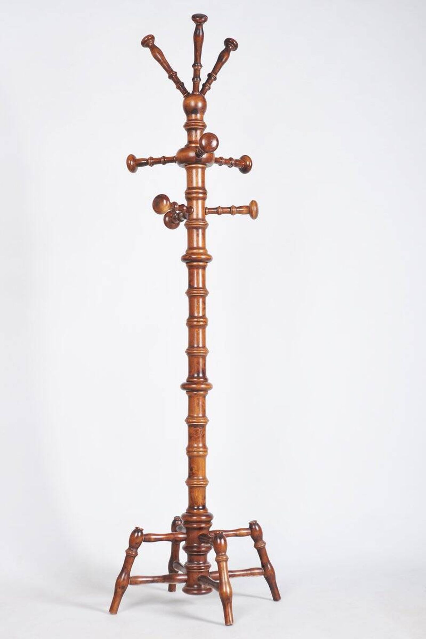 Czech Biedermeier Coat Hanger in Beech, 1890s