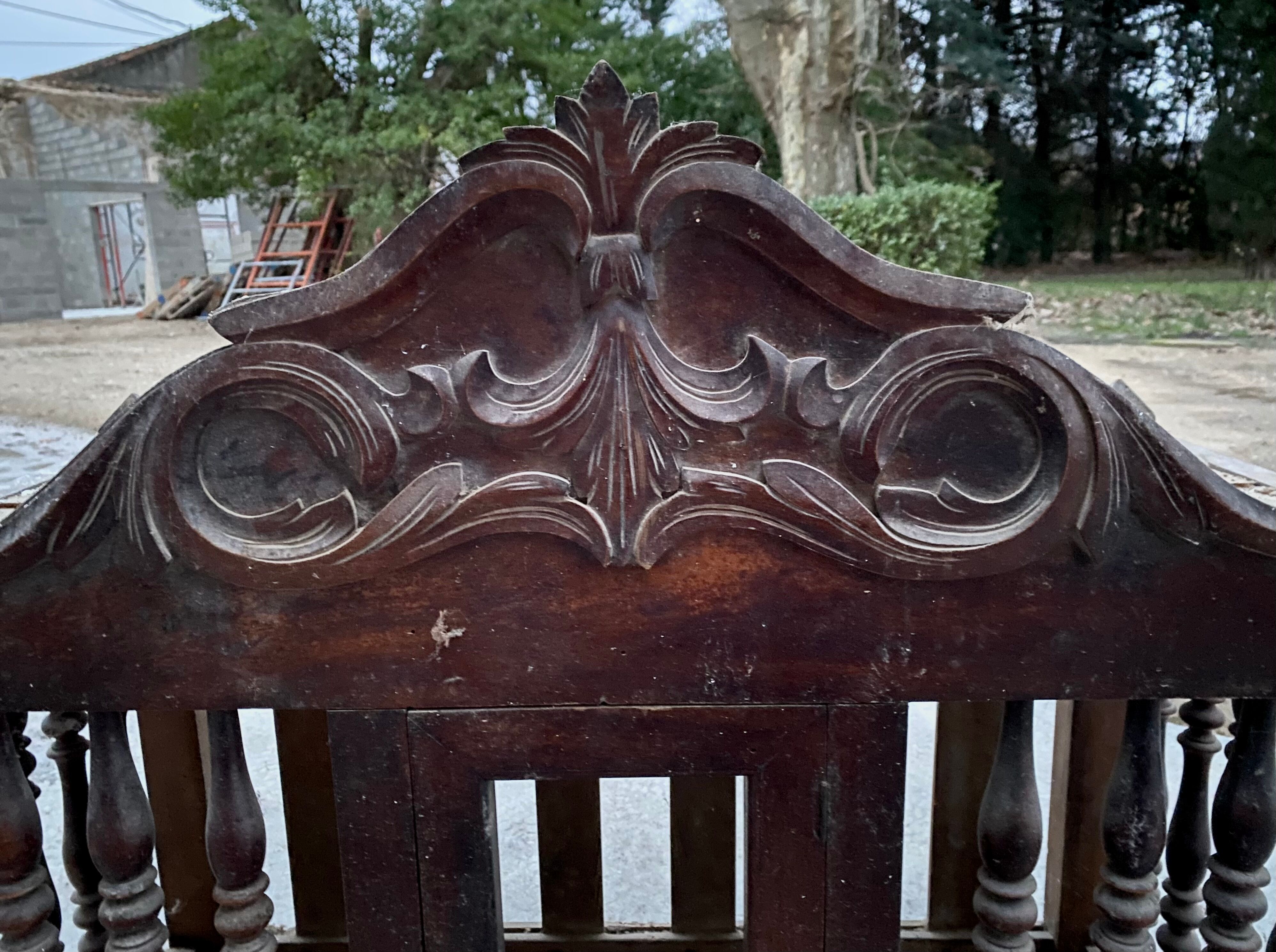 Old Provencal wooden panetière, pantry