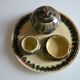 Sauveur Lunetta in Vallauris Vintage Ceramic 1950 Smoking Set