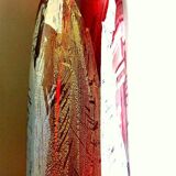 Contemporary art glassware, master glassmaker John A Slatcher. Gold & silver inclusion