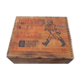 Johnnie walker 60s wood box