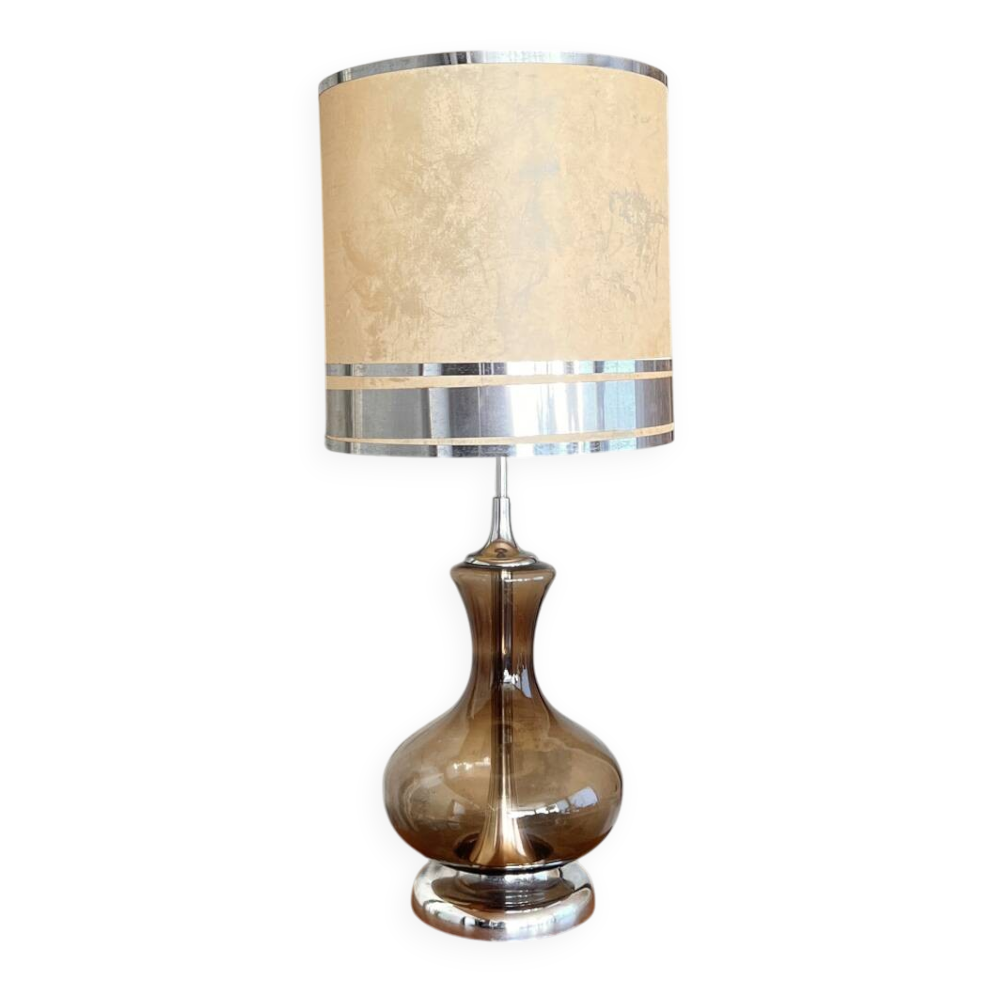Grande lampe verre 1970