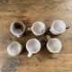 Anthropomorphic ceramic teapot, cups and bowl set