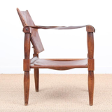 Fauteuils Safari en hêtre 1940s