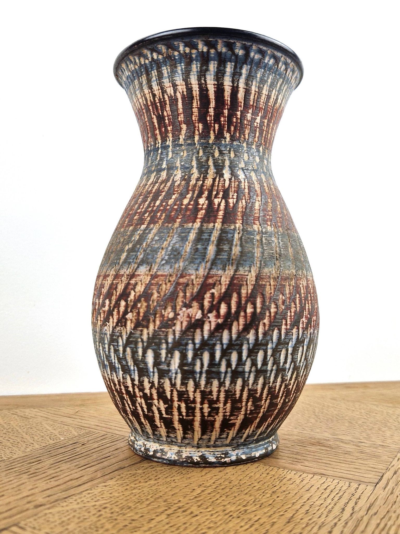 Vase  Handarbeit Ges Gesch Germany poterie vintage