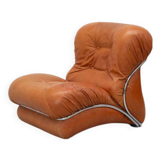 Italian Corolla lounge chair by I.P.E 1970s