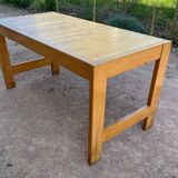 Charlotte Perriand dlg pine table from the 60s