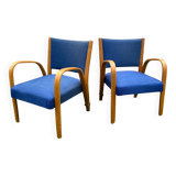 Pair of Bow Wood armchairs