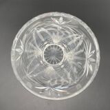 Chiseled glass vase
