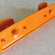 Orange plastic coat rack by Syla - 70's