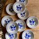 Set of 10 vintage dessert plates Moulin des Loups