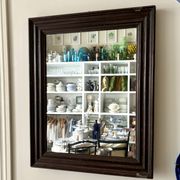 Dark wooden mirror ☐ 49.5 x 40 cm