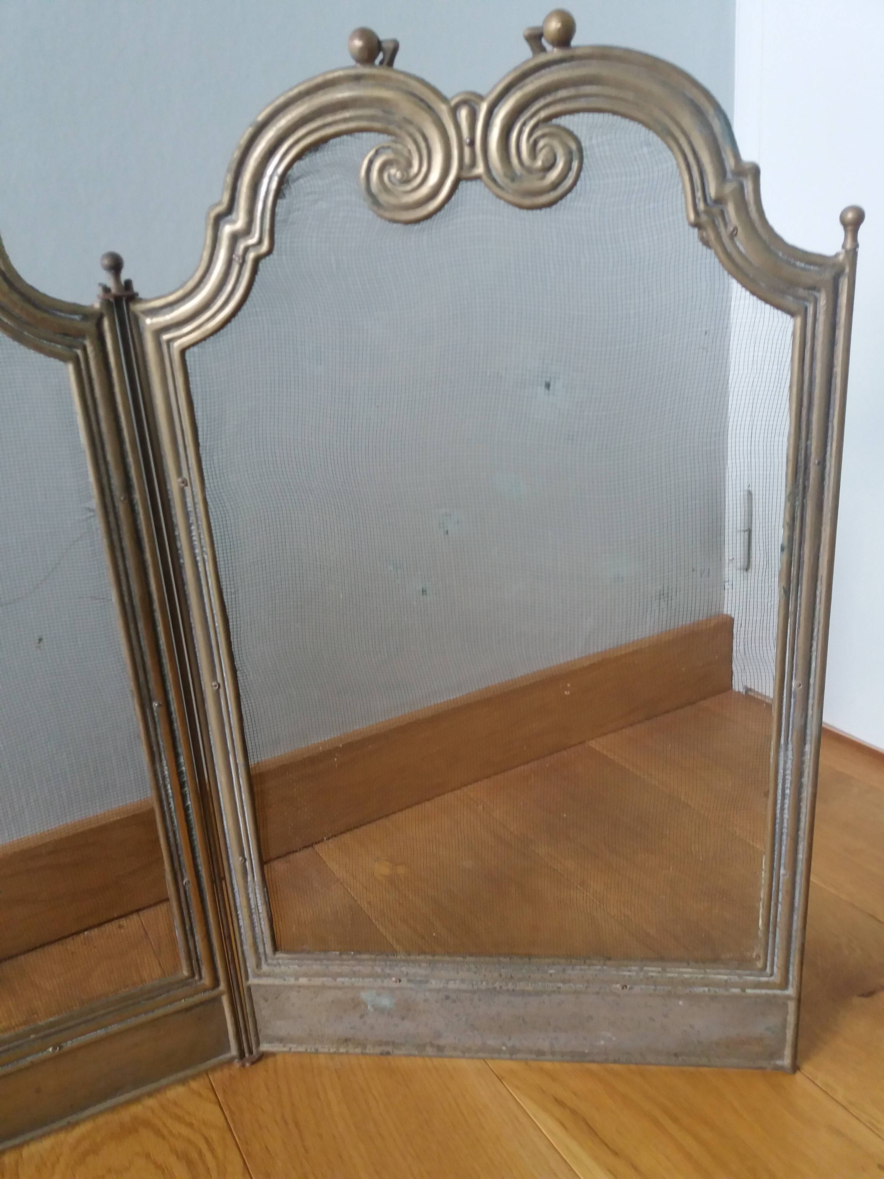 Fire screen fireplace screen 4 leaves