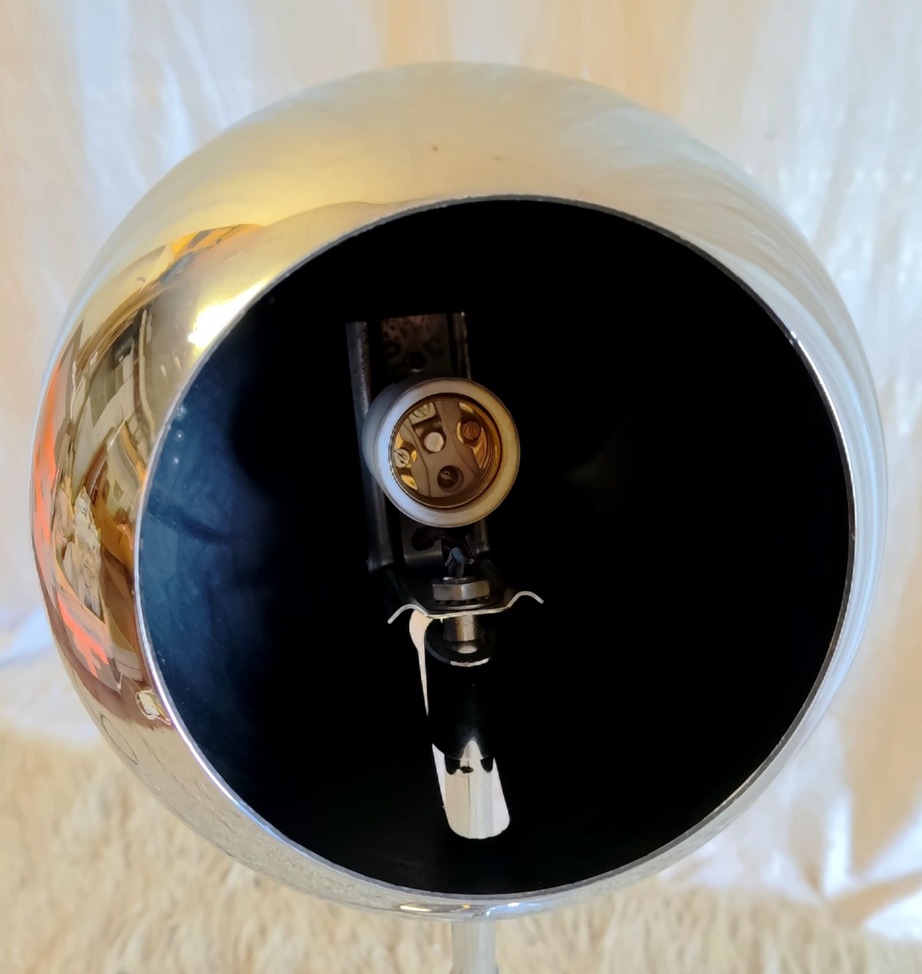 Lampe à poser type Eye-ball style Space-age - années 70 