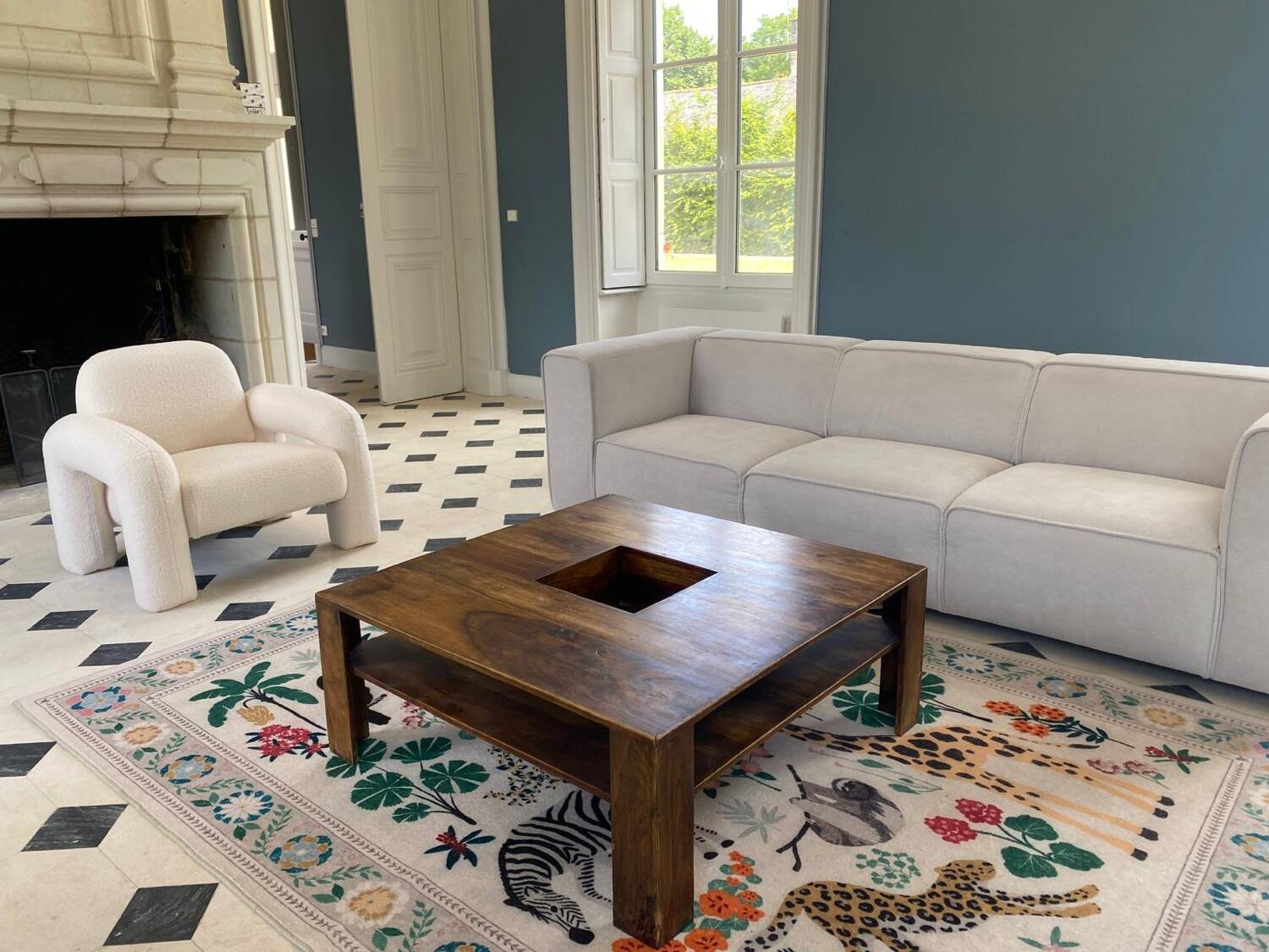 Exotic wood coffee table