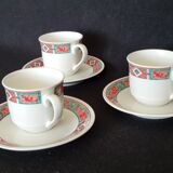 Villeroy & and Boch Rialto - 3 coffee cups and 3 saucers