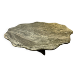 Wavy Italian Marble Coffee Table, 1970s