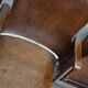 Vintage 4-seater cinema bench in metal and wood, Netherlands, 1930s