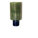 Milos vase in green and navy blue ceramic