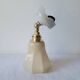Art Deco wall lamp in porcelain and opaline