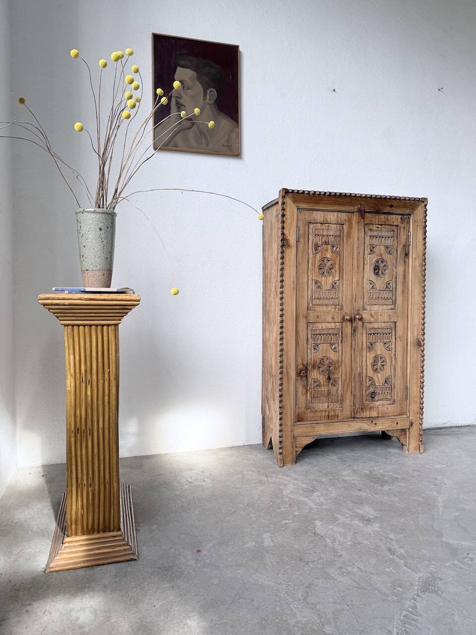 Small cabinet in folk art style