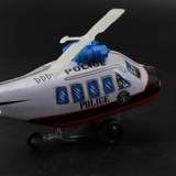 Old mechanical toy helicopter sheet metal