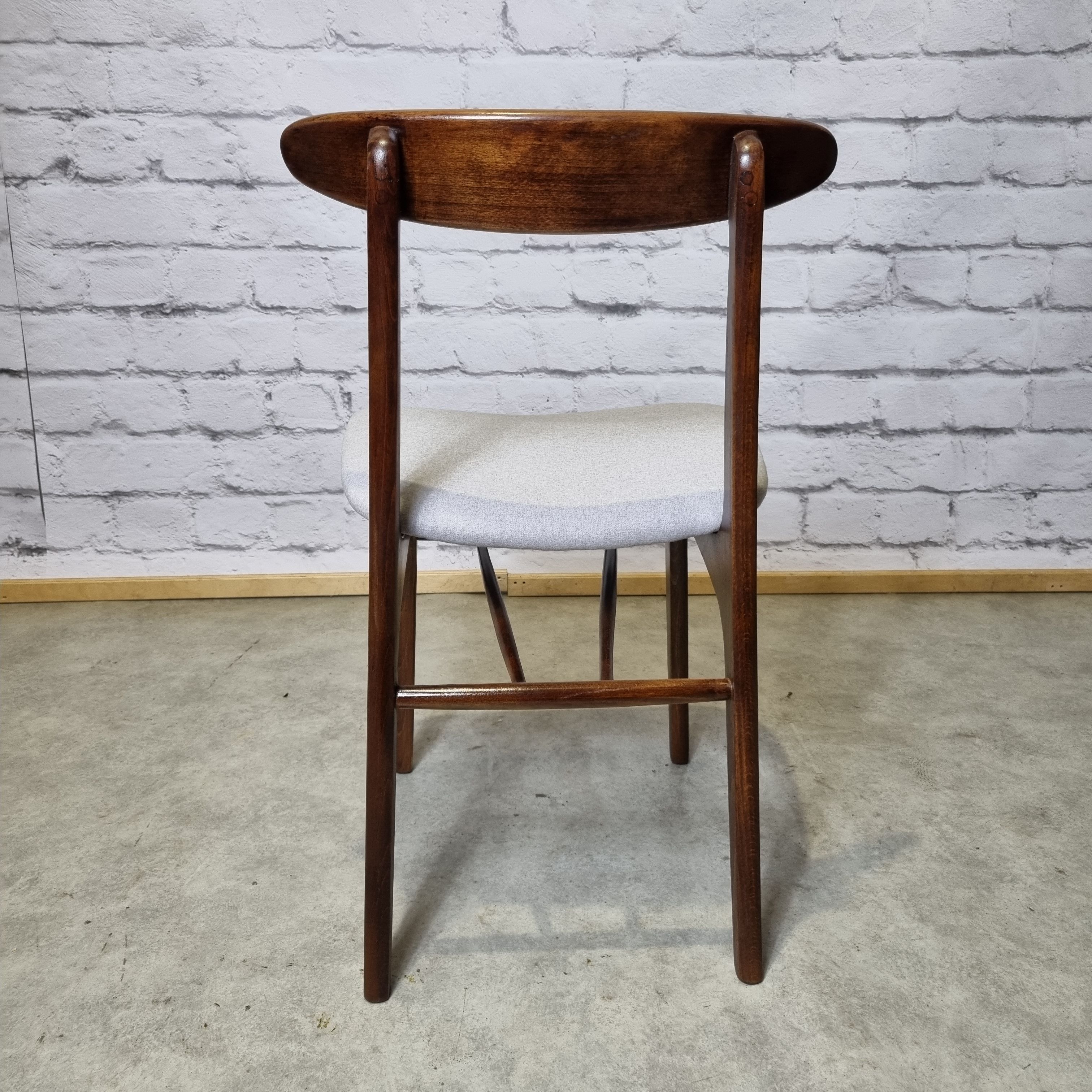 Scandinavian dining chairs, set of 4, 1970's