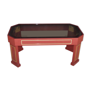 table basse en fonte - rouge