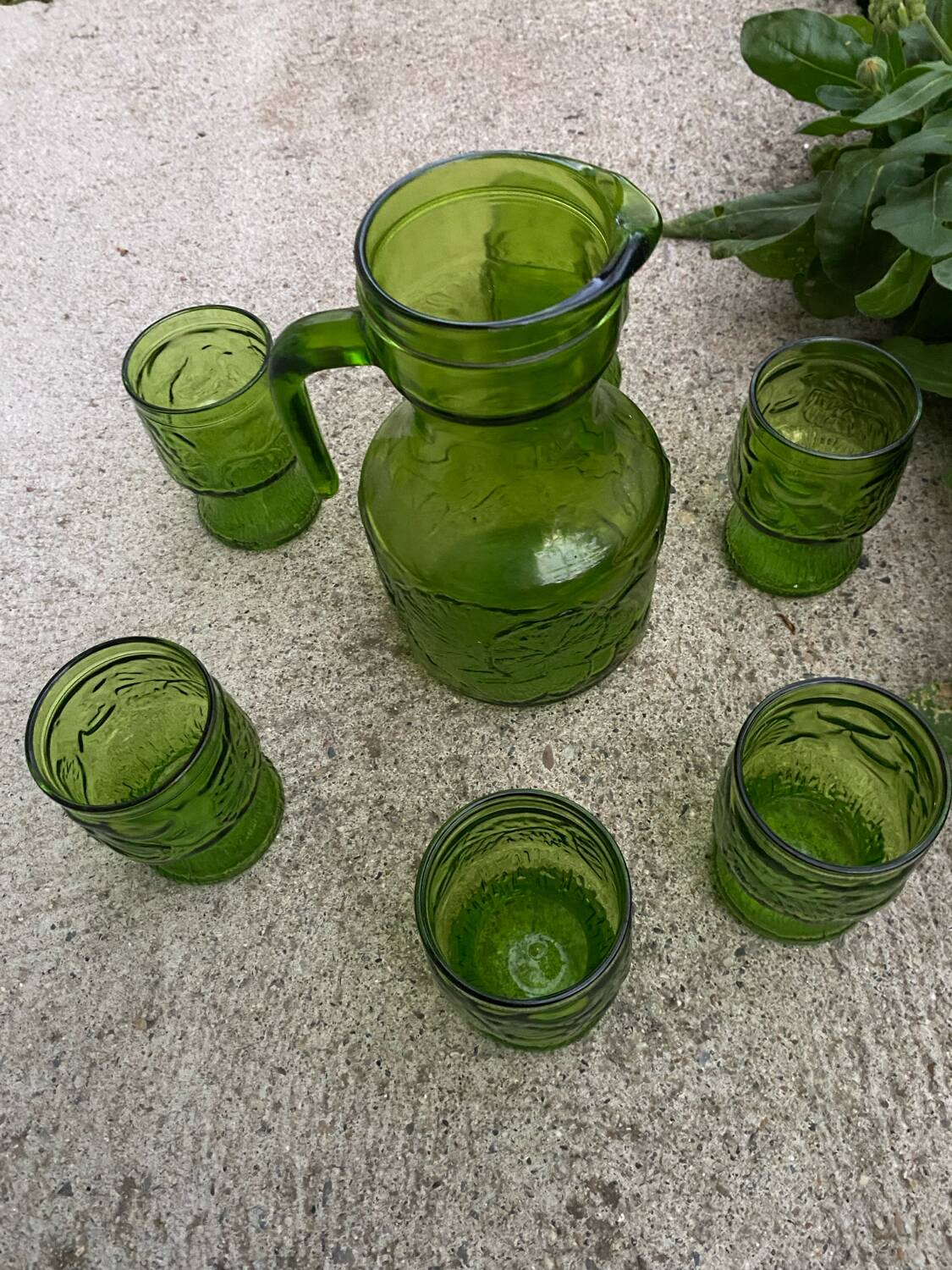 Vintage 60s Orange Service