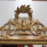 Golden wooden mirror, Louis XVI style - early 20th century