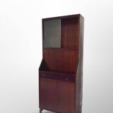 Italian wood and veneered mahogany sideboard/credenza, 1960s.