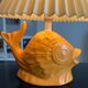 Ceramic fish lamp