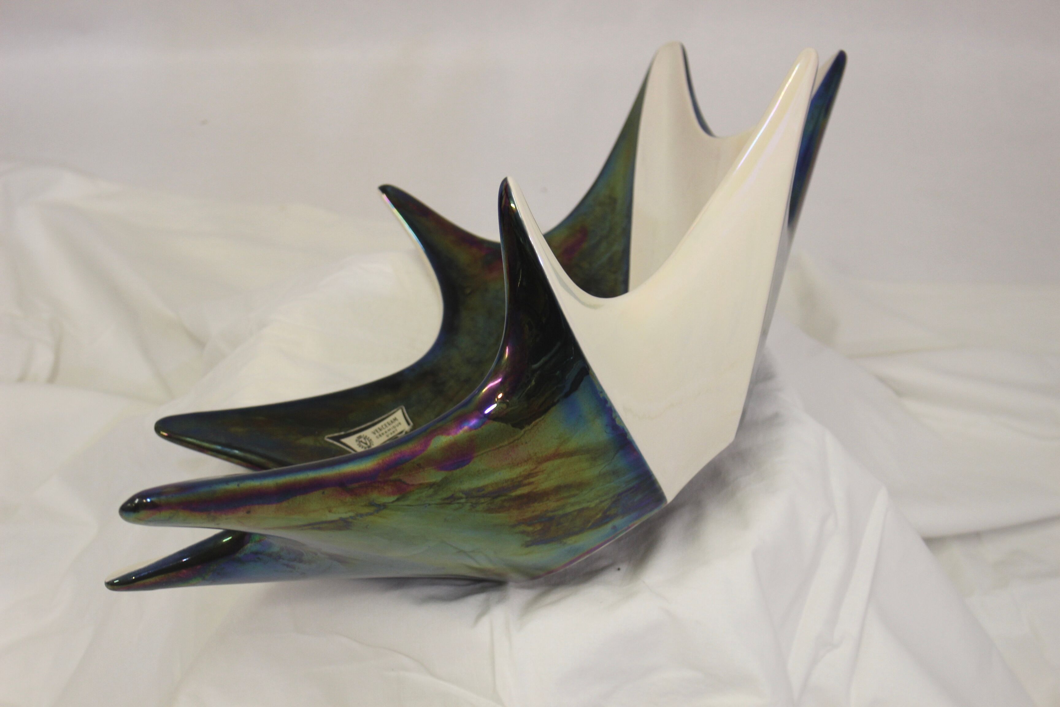 coupe à fruits vintage verceram - année 50 fabrication française