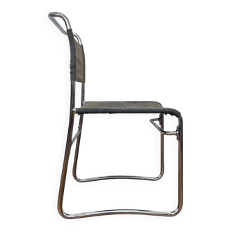 Tubular steel chrome Bauhaus chair by Hynek Gottwald - 1930 (Eisengarn)