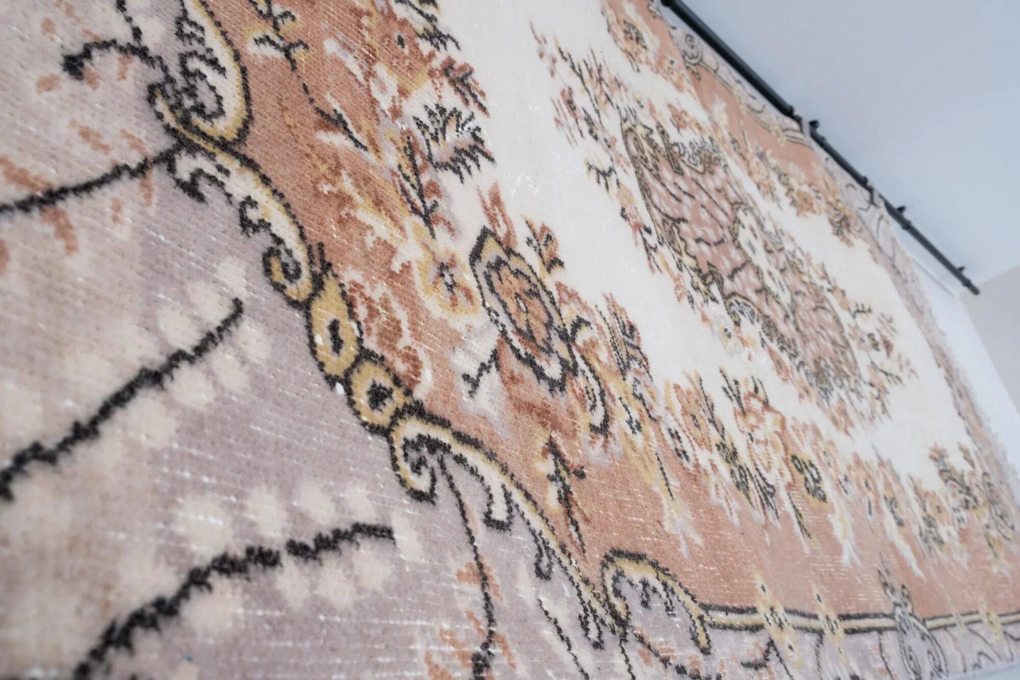 Vintage Turkish handmade rug 114x207 cm