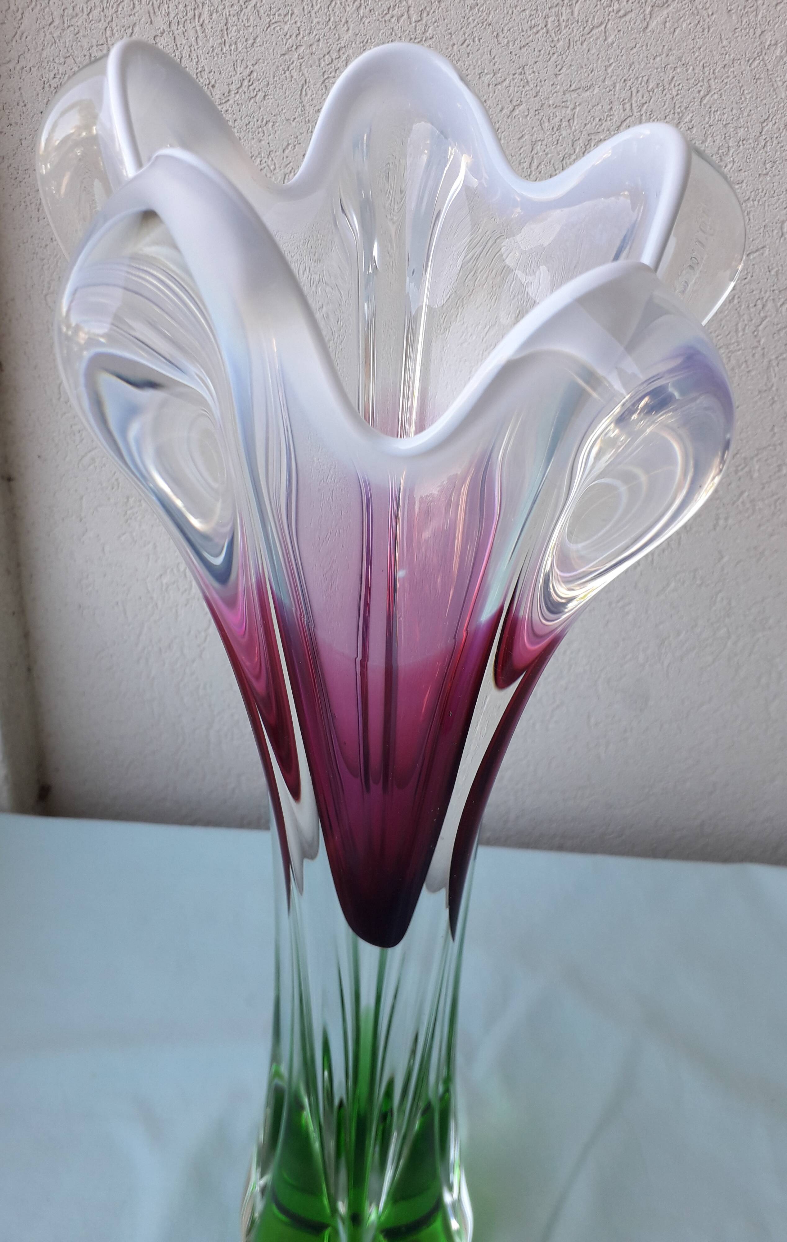Vase en cristal Joseph Hospodka