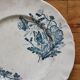 Round iron earth dish decoration flowers and butterflies P&R