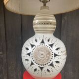 Pierre Pissareff, two-light lamp, signed, Dlg of Georges Pelletier