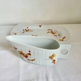 Haviland Limoges Gravy Boat and Porcelain Tray, Vintage