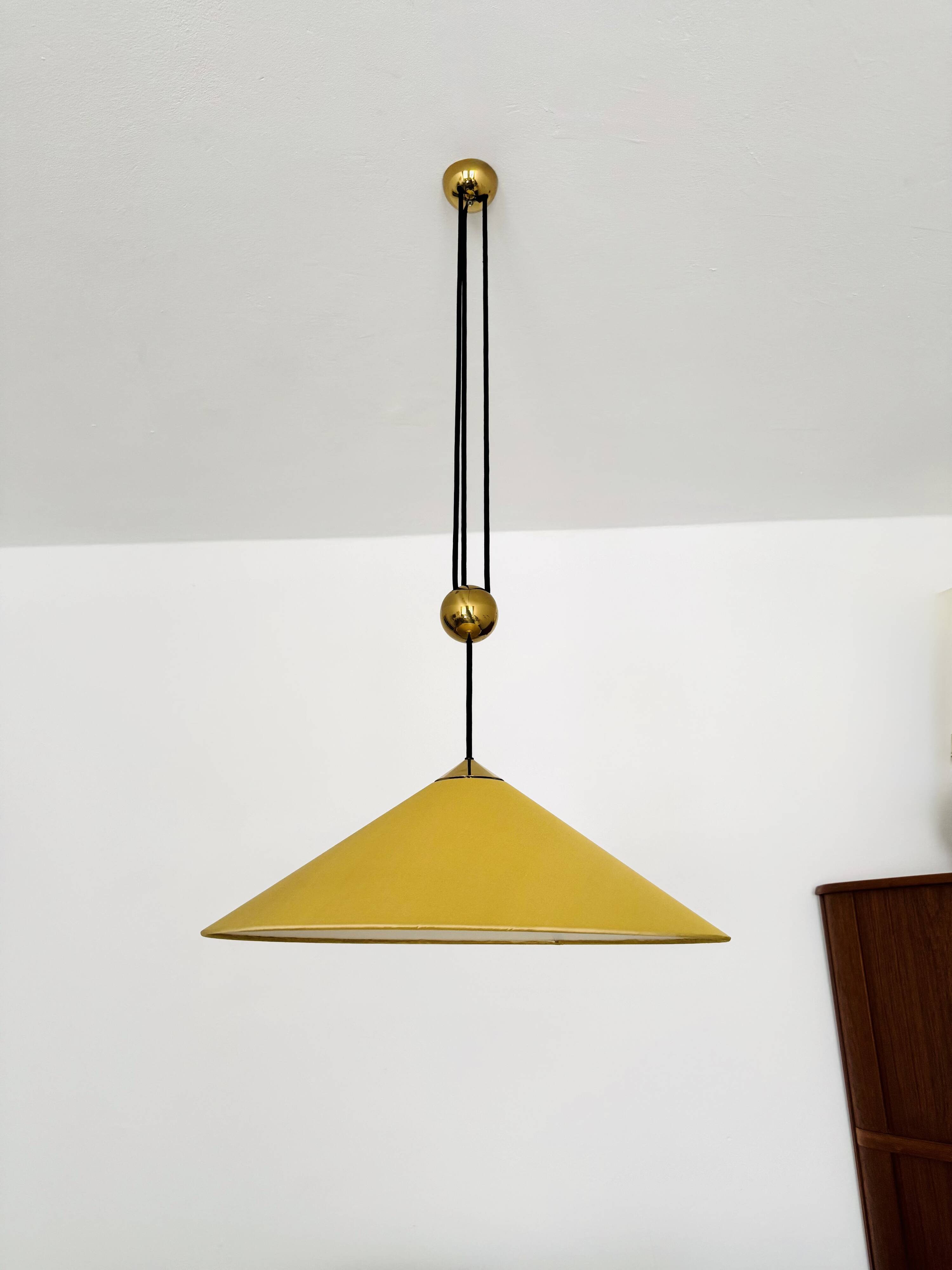 Large Adjustable Pendant Lamp with Counterweight by Florian Schulz