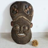 African mask, Hand-carved African wooden mask.