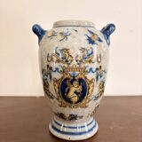 Ancient Vase Pot Decor Angel Cherub Renaissance Style Gien