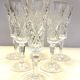 6 cut crystal flutes