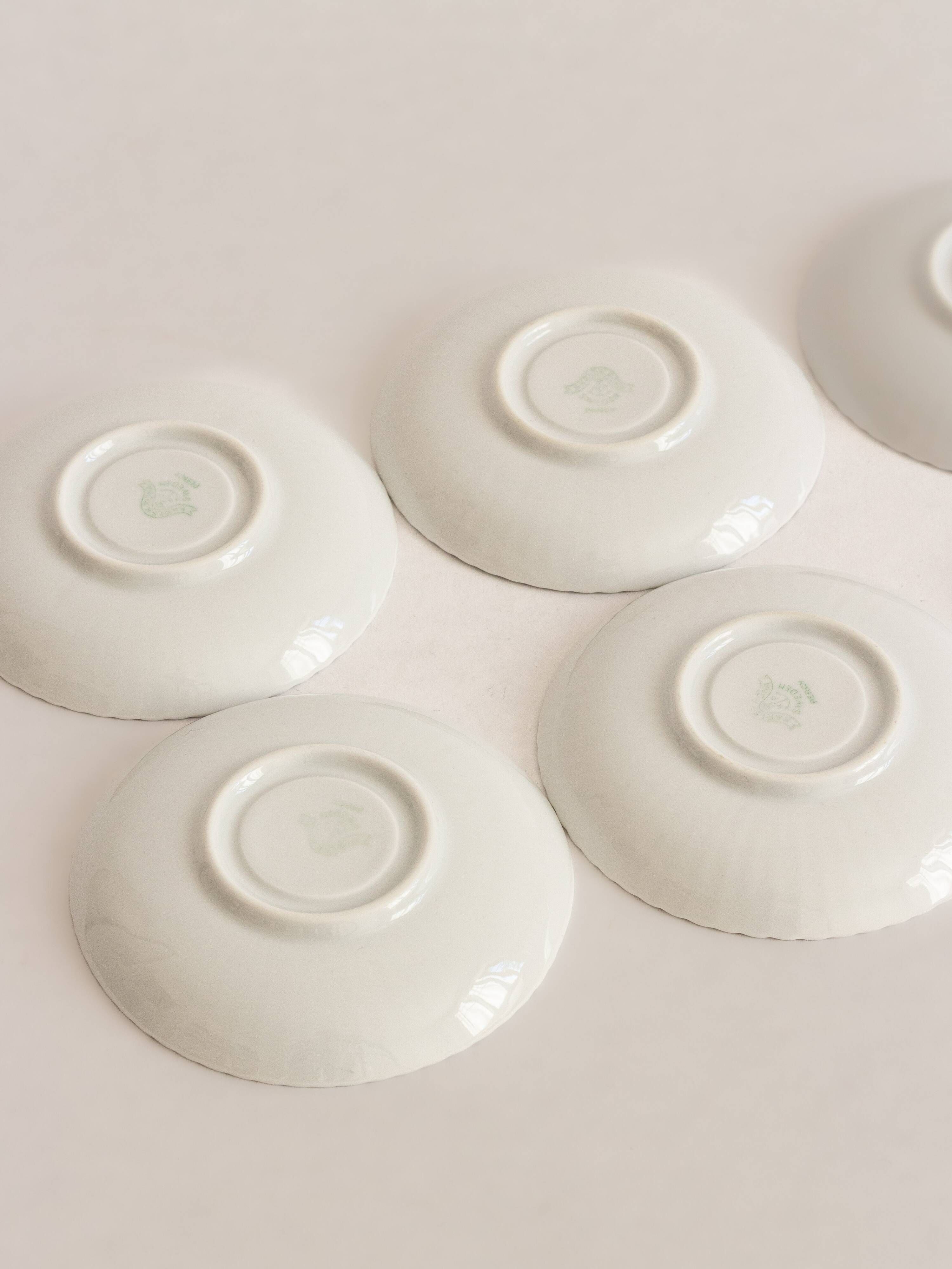 Set of six coffee cups and saucers, Karlskrona, Sweden, 1950s