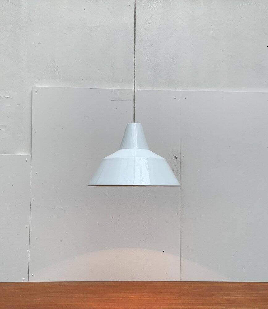 Large Danish mid-century pendant lamp by Emaille Amatur for Louis Poulsen.