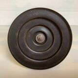 Candle holders in the shape of art deco butterfly wings