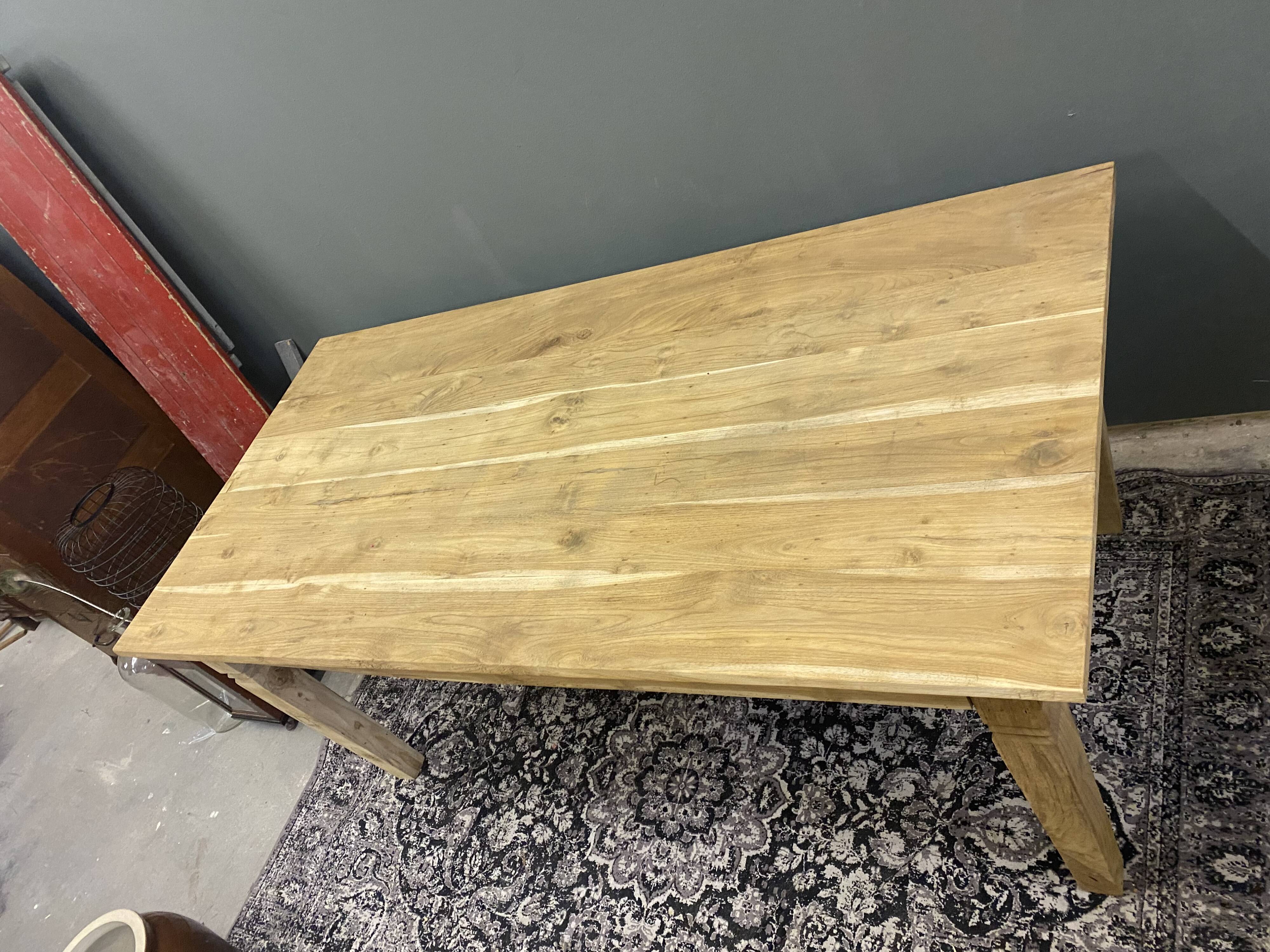 Old wooden table
